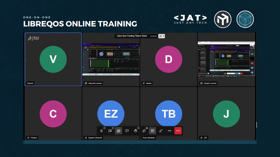 One-on-one Online LibreQos Training session with Tresor’s Team!